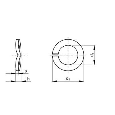 M 8 rugós alátét hullámos A-forma hg.