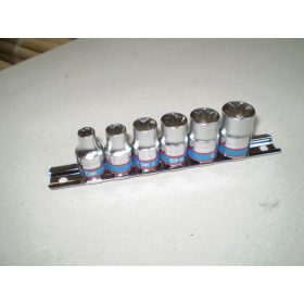   torx dugókulcs klt.6r.3/8" 3106PR E8-18, csak dugókulcs, sínen
