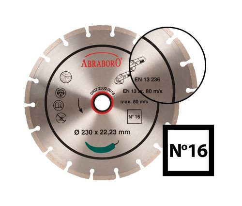 350x25,4/ gyémánttárcsa No16