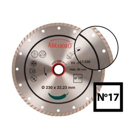 125x22 gyémánttárcsa turbo No17